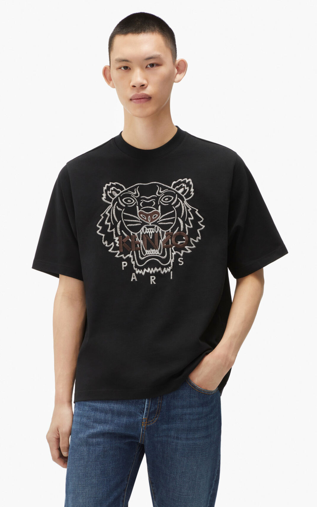 Kenzo Loose fitting Tiger T Shirt Herr | 41937-SJKD